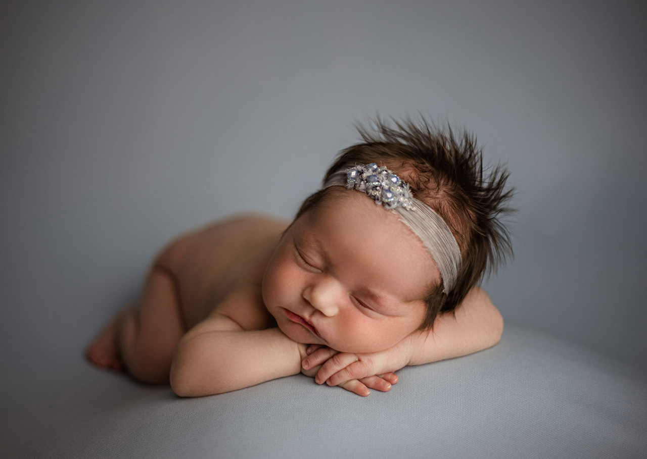 newborn baby sleeping peacefully